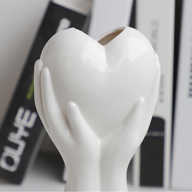 Креативная художественная ваза, керамическая гидропонная ваза, украшение для сухих цветов, цветочная композиция, домашний декор, настольный художественный орнамент