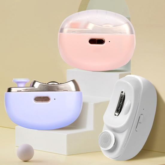 Портативная электрическая машинка для стрижки ногтей для детей, взрослых, пожилых людей, маникюрная пилка, кусачки для ногтей, полировщик, автоматический детский триммер для ногтей со светодиодной подсветкой