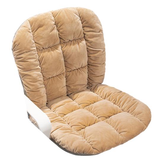 Подушка для стула на зимнее рабочее место с поддержкой спины и съемным моющимся чехлом, утолщенная