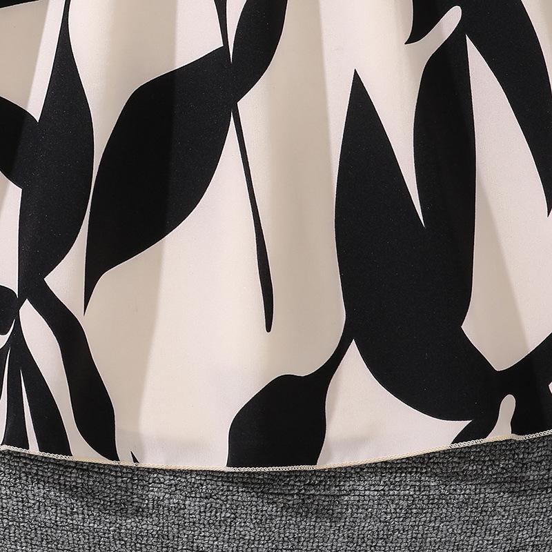 Платья для девочек 7-12 лет, летнее новое длинное платье, темпераментная талия, модная юбка-фонарик с широкими рукавами и широкими качелями