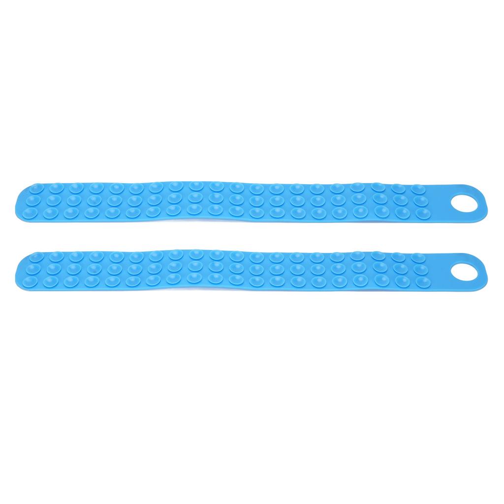 2PCS Silicone Thaw Belt Easy To Hang Fast Defrosting Fixator Belt for Frozen Meat Steak Fish Blue