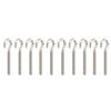 10Pcs Eye Screw 304 Stainless Steel Open Bolt Hook Eyelet Threaded Screws Hardware