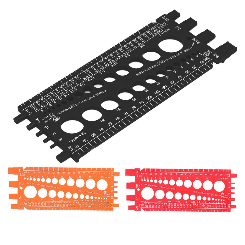 Гайка болт винт калибр многофункциональный дюймовый метрический быстрая идентификация гайка болт резьба проверка для W