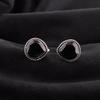 Black Onyx Gemstone 925 Sterling Silver Jewelry Handmade Cufflinks 0.62" For Him CL-8-17