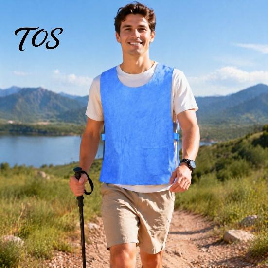 Reusable Cooling Garment for Men And Women Unisex Vest, Adjustable Jacket, Cold Tank Lightweight Gear Adults Top Cycling, Running Outdoor Sports