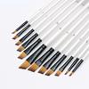 12Pcs Oil Acrylic Flat Tip Kit Pen Art Supplies Artist Watercolor Painting Brushes Paint Brush For Nylon Paint Brushes HMM