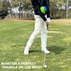 Тренировочное приспособление для гольфа, мяч из пенополиуретана, корректор осанки для гольфа, тренировочное оборудование для гольфа в помещении и на открытом воздухе для начинающих и профессионалов