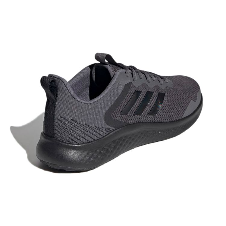 Adidas Fluidstreet Comfortable Versatile Mesh Fabric Non-Slip Low-Top Casual Running Shoes Men Sneakers Gray Black FY8456