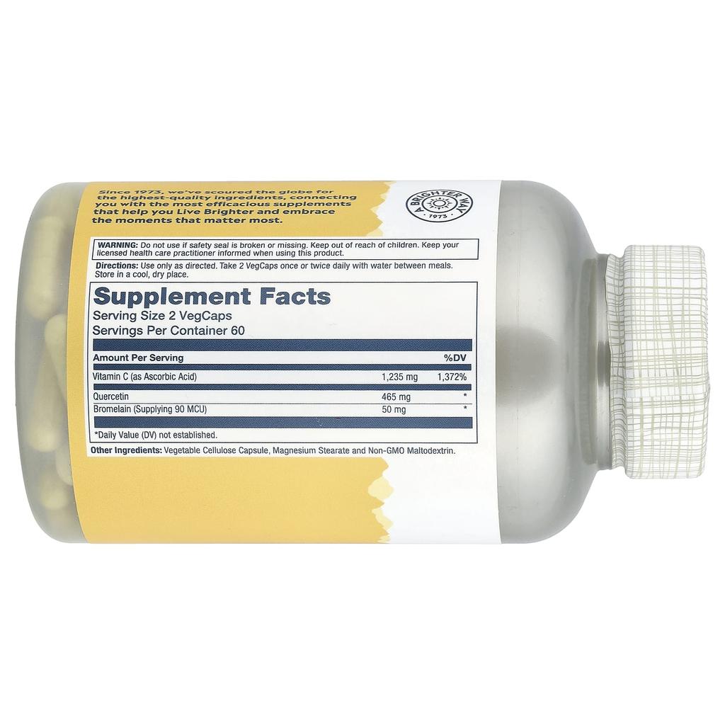 With Quercetin, Bromelain and Vitamin C, 120 Veggie Capsules