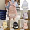 Girls Letter School Backpack Large Capacity Casual Travel Bag For Daily Use