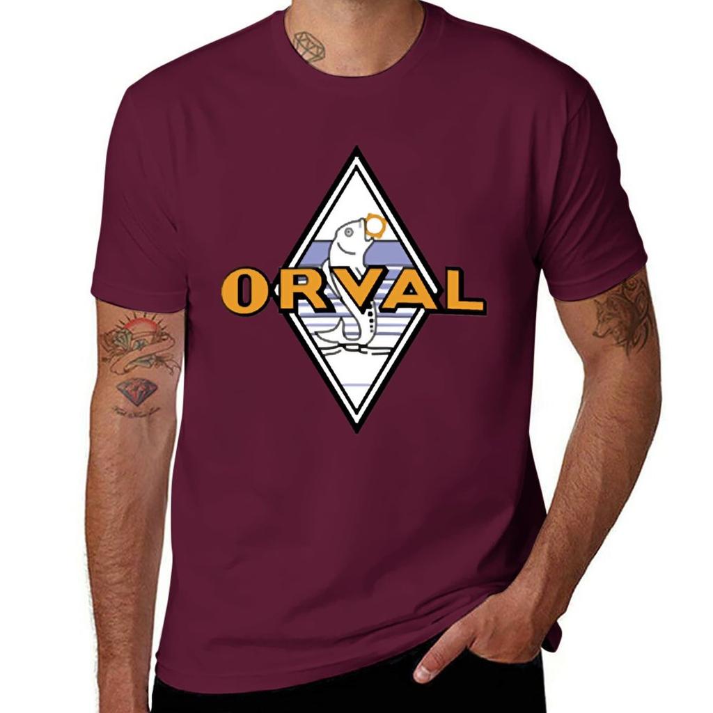 Новая футболка с логотипом Orval футболки тяжелые футболки милая одежда мужская одежда