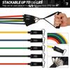 11pcs Resistance Bands Set Bodybuilding Exercise Equipment Fitness Elastic Rope Strength Training Tensioner Workout Expander