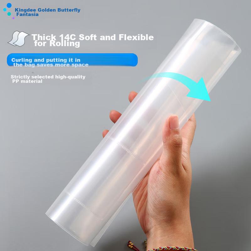 10-Pack A4 Button Closure Transparent File Folders for Students, Waterproof Document Folders, Exam Paper Storage And Subject Classification
