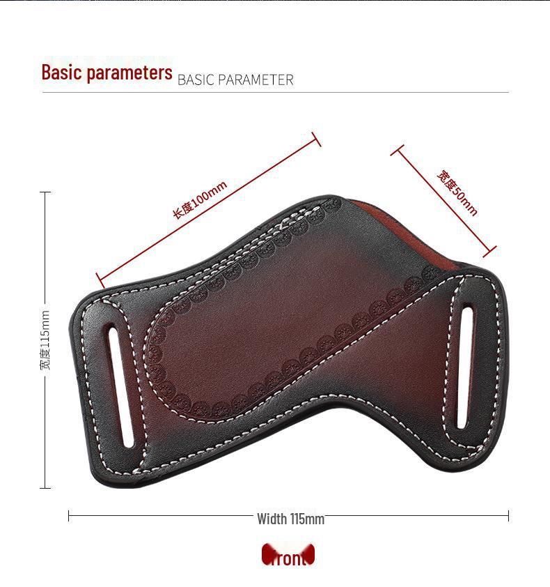 Многофункциональная тактическая кожаная поясная сумка для хранения складного ножа