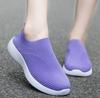 Женская обувь на плоской подошве, большие размеры 43, кроссовки на платформе с дышащей сеткой, женские слипоны, мягкая женская повседневная обувь, женские вязаные носки на плоской подошве