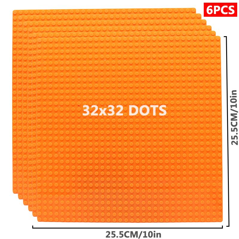 6 шт./компл. базовая пластина 32*32 32*16 шпильки классические фигурки строительные блоки пластины кирпичи опорная плита блоки детские игрушки для детей подарки