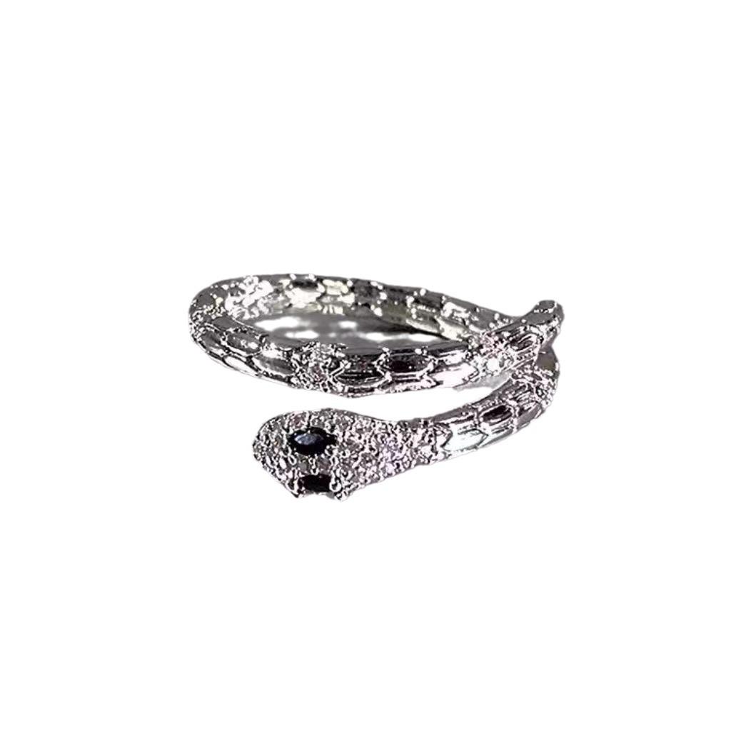 Elegant Snake-Shaped Ring: Unique, High-End Design for Men and Women