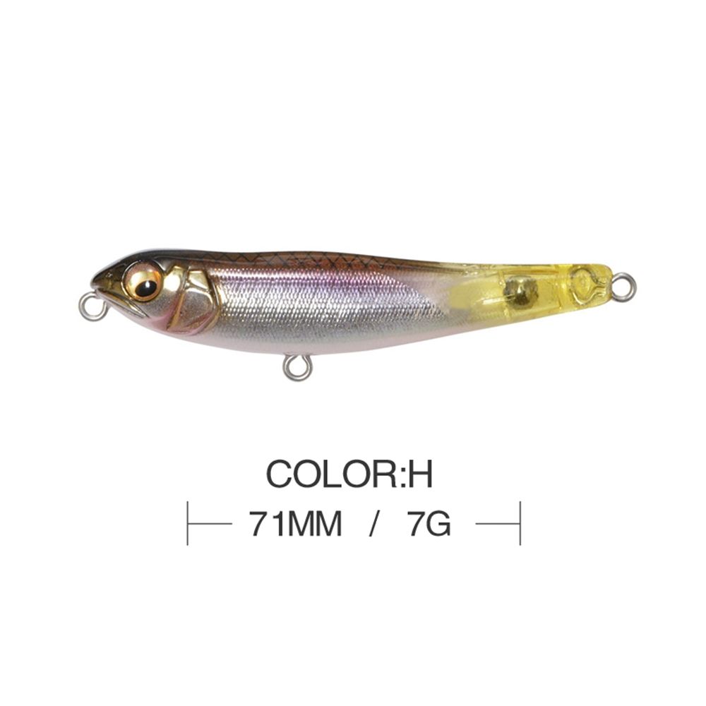 Outdoor Tackle Useful Minnow Lures Pencil Baits with Steel Ball Fish Hooks Winter Fishing