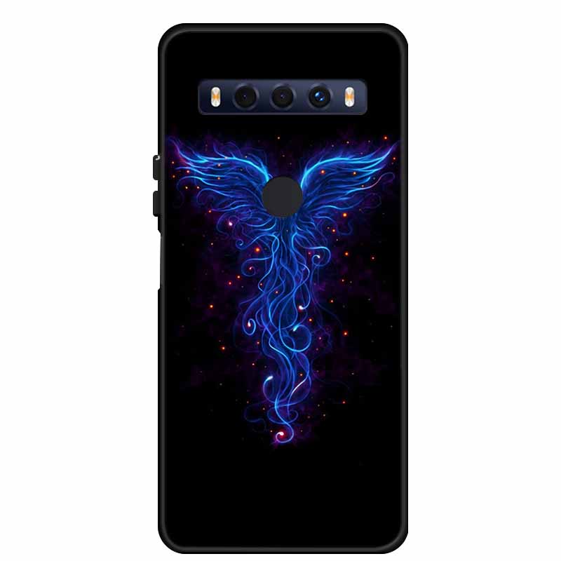 Для чехла TCL 10 SE 10SE Coque Черный ТПУ Силикон Мягкая задняя крышка Чехлы Для телефона TCL 10 SE 6.52" Funda Сумка Защитный чехол