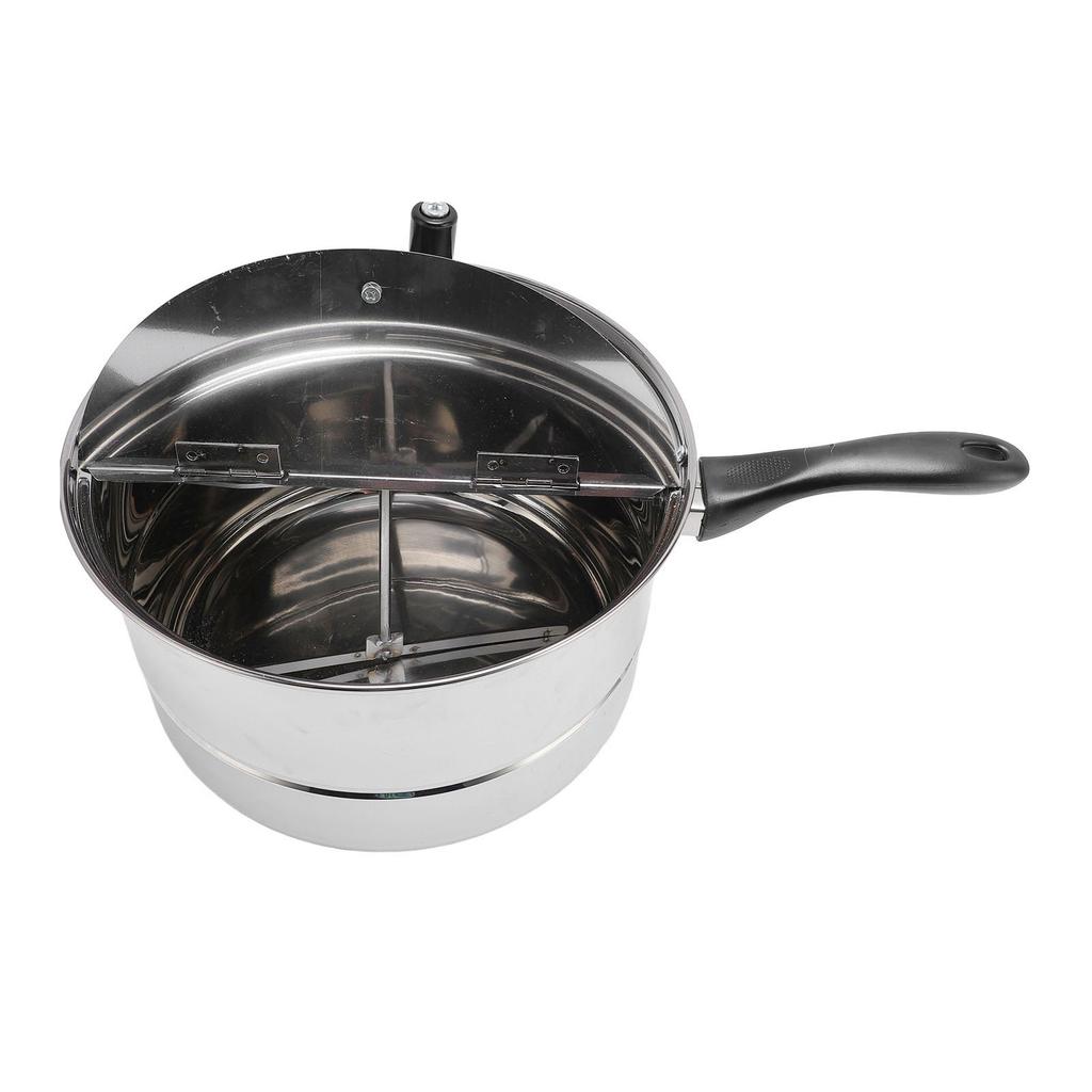 Попкорн-мейкер для плиты из нержавеющей стали, попкорница с ручкой для газа, электрического нагрева