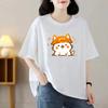 Ladies Summer Popular Short-sleeved T-shirt Cotton Breathable Loose Top Printed T-shirt Casual