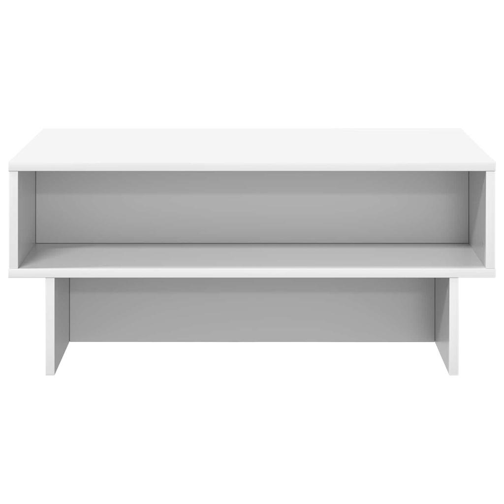 White Coffee Table 80 x 46 x 35 cm Engineered Wood