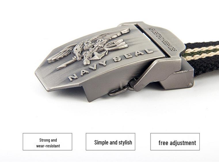 Поясной ремень из американской парусины «Морские котики» Мужской кожаный ремень