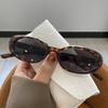 Retro Oval Sunglasses for Women's New White Sunglasses, Summer UV Protection and Strong Light Protection