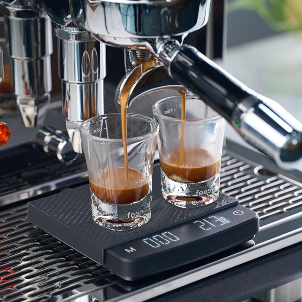 Hand-drip Coffee Digital LED Display Rechargeable Electronic Scale with Timer and Tare Function for Gram Weighing Coffee Brewing