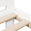 Solid Wood Bed without Mattress White 140 x 190 cm Pine Wood