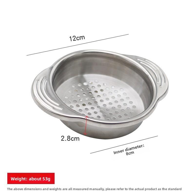 Stainless Steel Mini Draining Basket With Dual Handles For Kitchen Food Prep And Oil Drainage