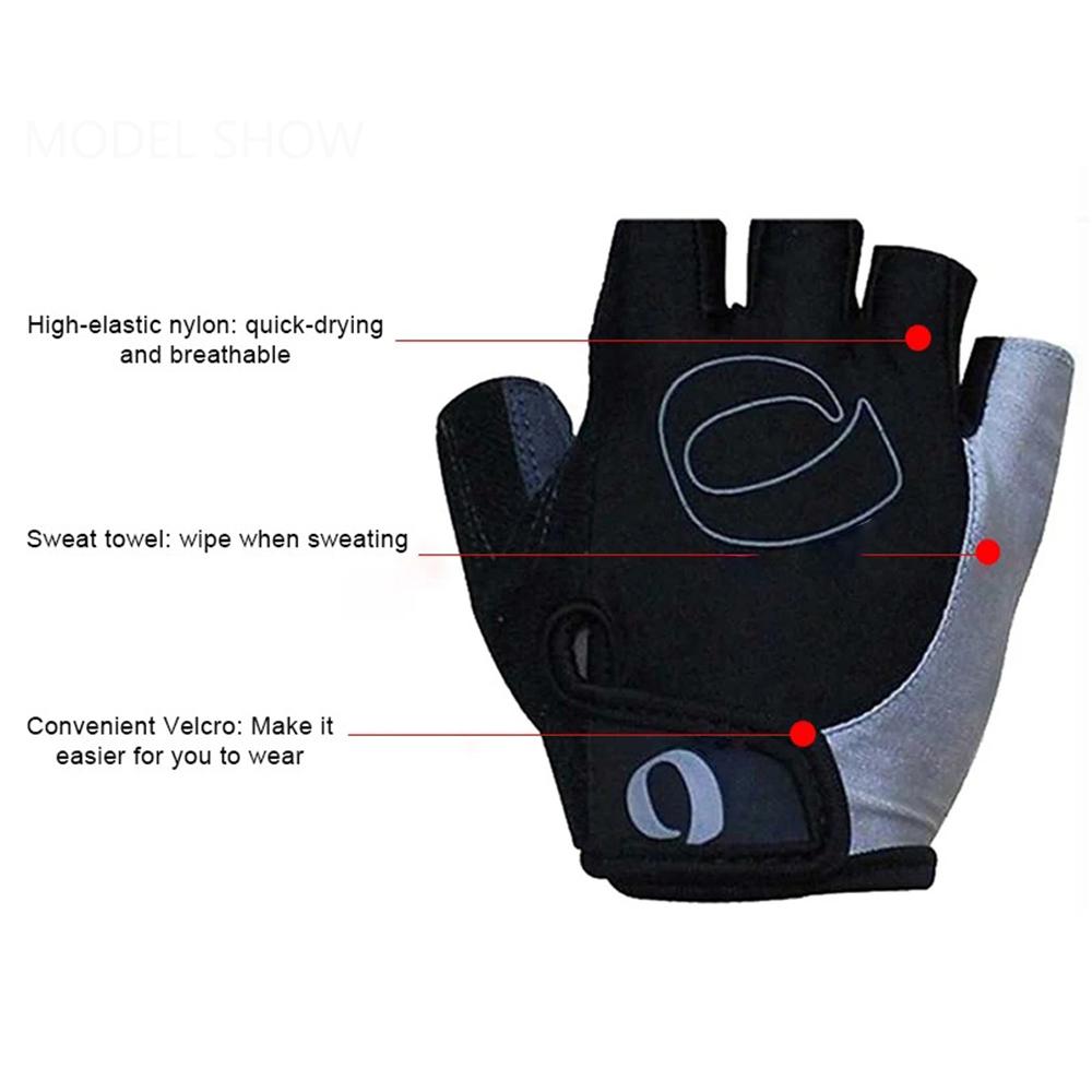 Gel Half Finger Cycling Gloves Anti-Slip Anti-sweat Anti Shock MTB Road Bike Gloves Bicycle Left-Right Hand Gloves