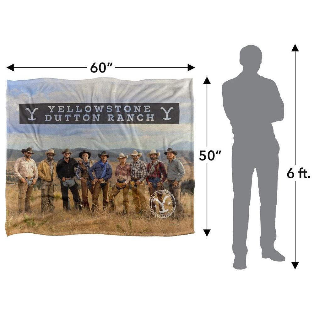Yellowstone Dutton Ranch Silky Hands Supersoft Blanket