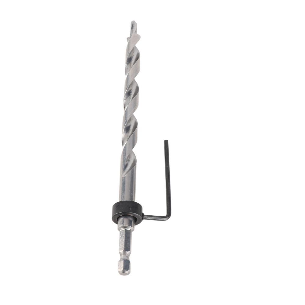 2 шт. 3/8 дюйма (9.5mm) Сверло для карманных отверстий 1/4 дюйма шестигранный хвостовик HSS (Быстрорежущей стали) Спиральное ступенчатое сверло