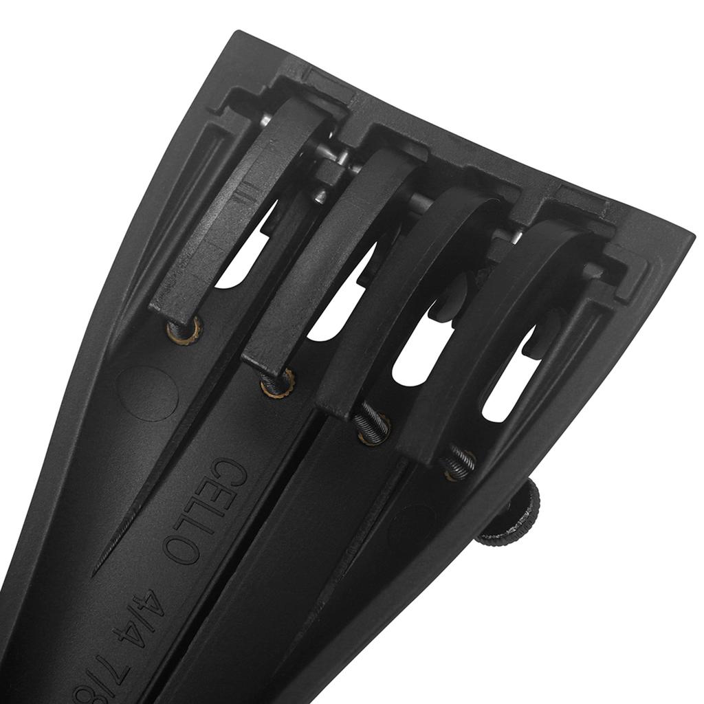 4/4 Cello Harp Tailpiece Replacement Carbon Fiber String Plate Tailpiece with 4 Fine Tuners Instrument Part Easy To Use