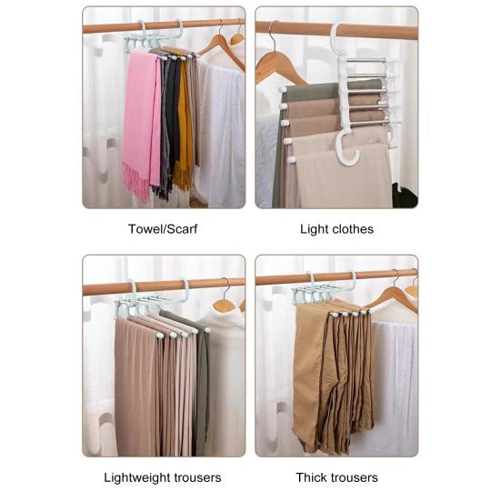 Вешалка для брюк с вращающимся крючком. Прочная несущая телескопическая складная многофункциональная вешалка для брюк. Вешалка для брюк.