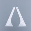 1 Pair White Long Handle Squeegee with Curve Edge for Vinyl Film Car Wrap Window Tint Tools Auto Car Wrapping Plastic Scraper