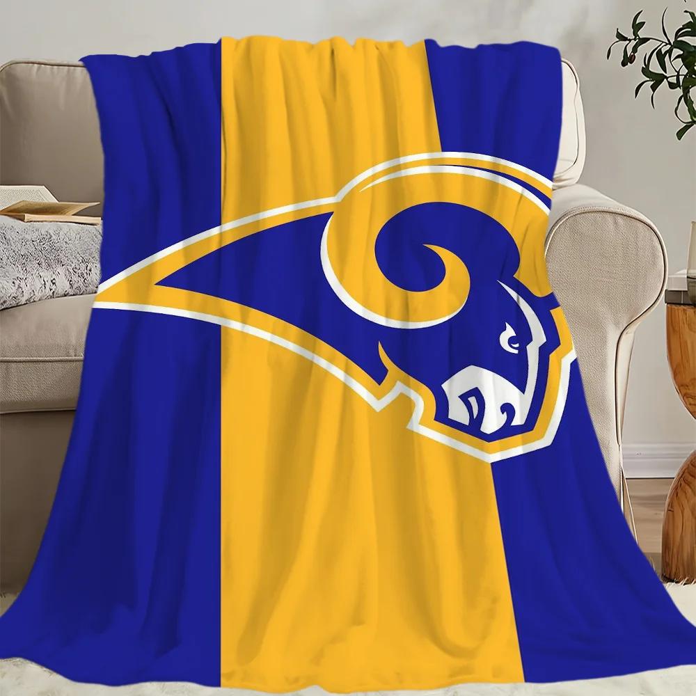 L-Los A-Angeles R-RamsS Skicomfort Warm Soft Home Kids Lunch Blanket Suitable For Living Room Office Daily Travel Gifts