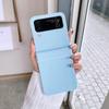 Модный жесткий чехол для Samsung Galaxy Z Flip 3 4 5g Flip3 Flip4, роскошный складной противоударный чехол для кожи, простая задняя крышка