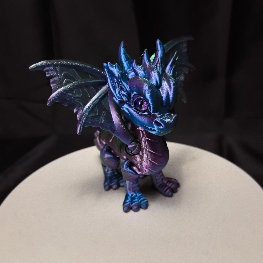 Multi-jointed 3D Printed Dragon Simulation Dragon Model Toy Flying Dragon Figures Home Decor
