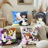 GIRLS Und PANZER Классическая Наволочка Декоративная для Дивана Домашняя Двусторонняя Печать Короткий Плюш Подушка Чехол для Подушки Праздничный Подарок