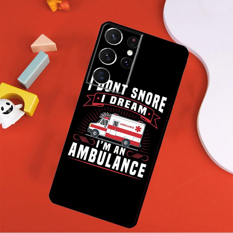 Ambulance Car Phone Case For Samsung Galaxy S24 Ultra S25 Ultra S9 S10 S20 S21 S22 S23 Plus S24 FE Cover