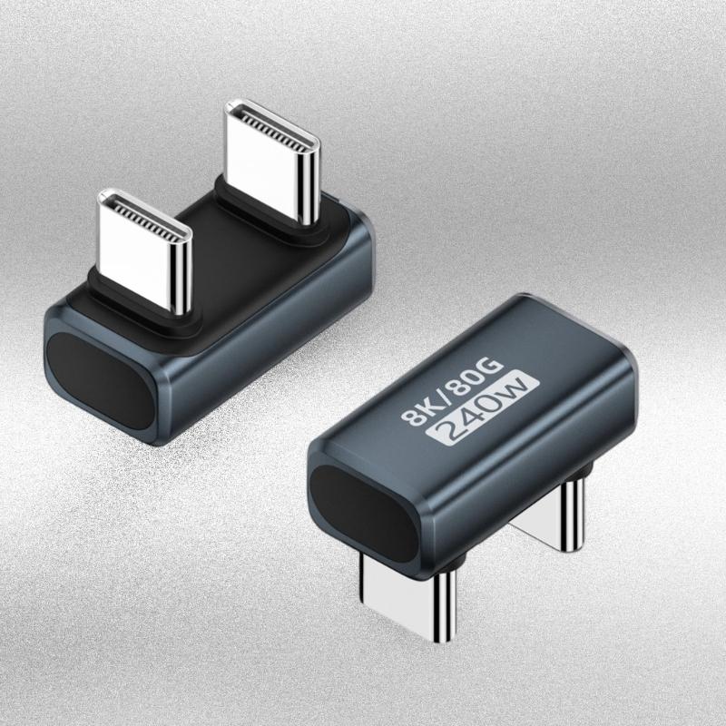 Алюминиевый адаптер USB4.0 для вывода видео 8K60Hz и совместимости с несколькими устройствами, мощность 240 Вт