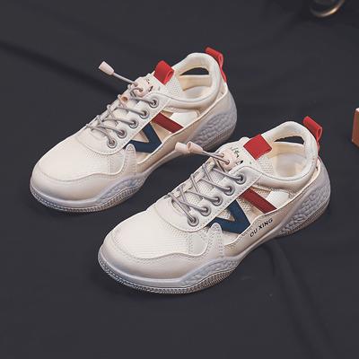 Белые туфли женские летние новые студенческие универсальные и легкие повседневные туфли плоские кроссовки дышащая сетчатая обувь Tide