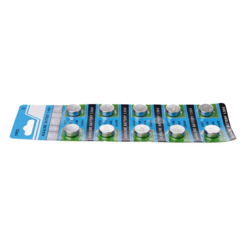 10 шт. AG13 A76 LR44 357A S76E G13 кнопка монетообразная батарея 1,55 В щелочные батарейки-кнопки