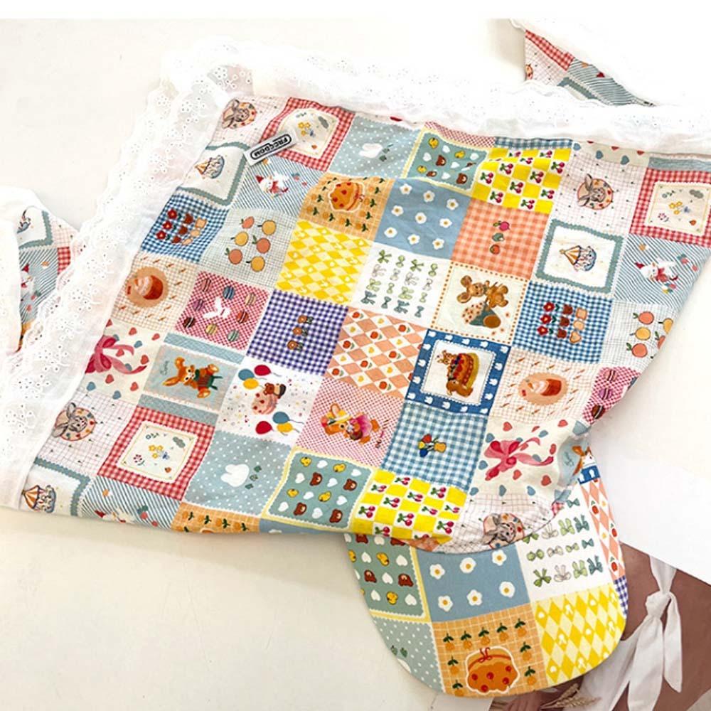 Lace Headscarf Baseball Hat Floral Strappy Bandana Cap Triangle Headscarf Hat  Summer Outing