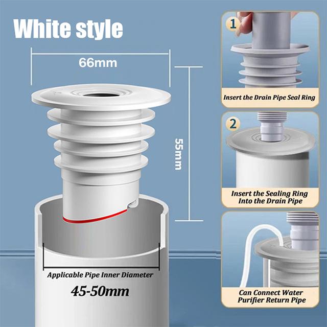 Силиконовый уплотнитель для канализации в ванной комнате, уплотнитель для кухонной раковины, заглушка для канализационной трубы, уплотнитель для стиральной машины, препятствующий появлению запаха, соединитель для слива в полу