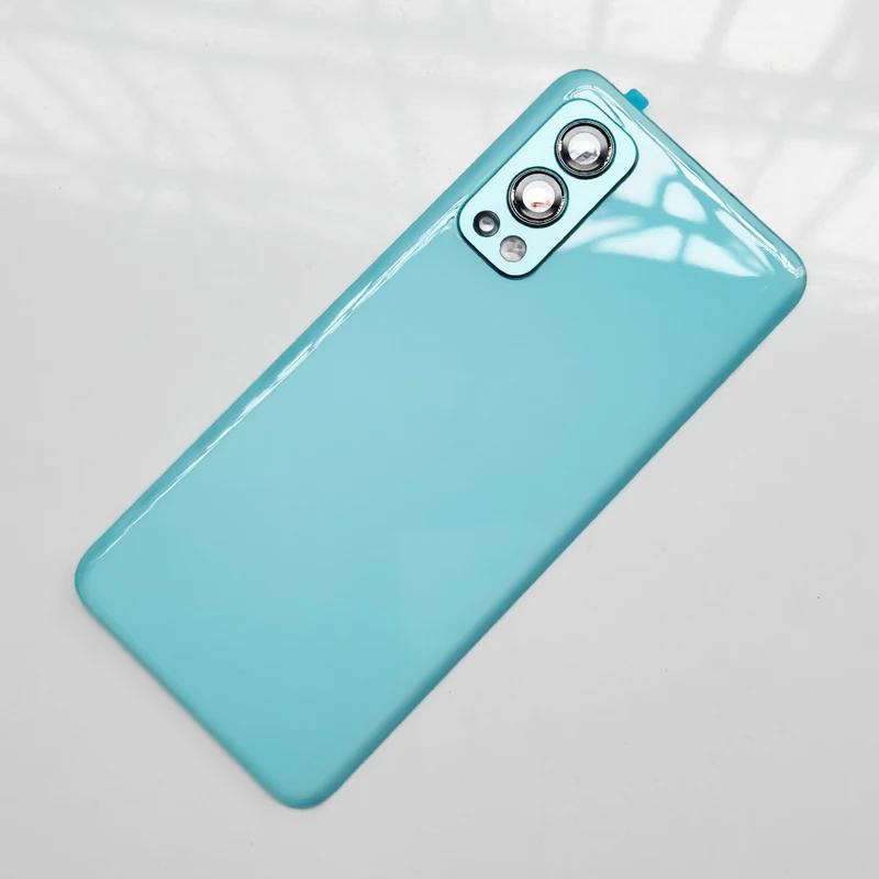 Задняя стеклянная крышка для OnePlus Nord 2 5G, сменная батарея задней двери, задняя крышка корпуса Nord2 с объективом камеры