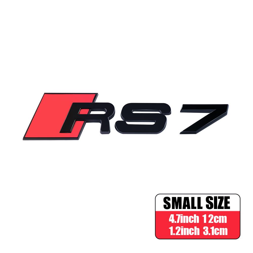 RS3 RS4 RS5 RS6 RS7 RS8 Logo Car ABS Emblem Body Tail Trunk Decoration Sticker Accessories For Audi A1 A2 A3 A4 A5 A6 A7 A8 RS S