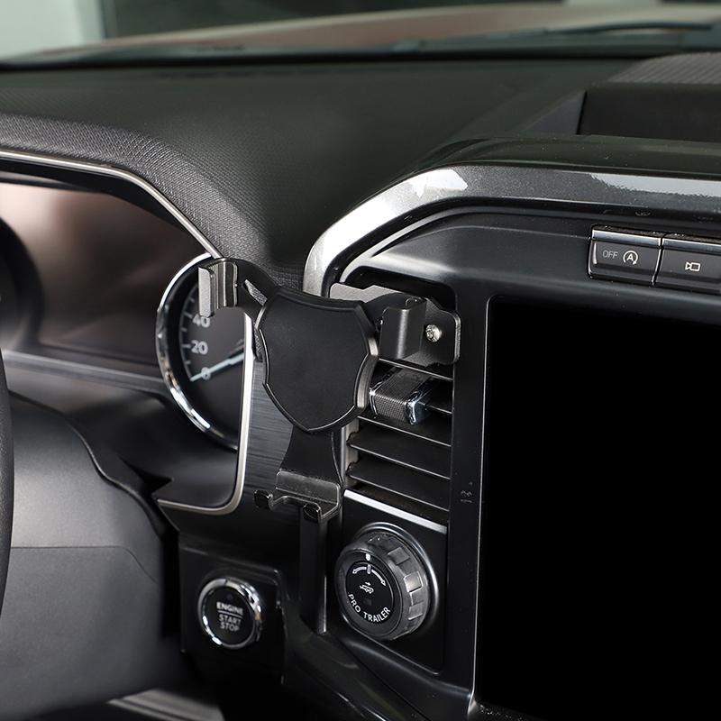 Автомобильный кондиционер, вентиляционное отверстие, кронштейн для мобильного телефона, подставка для GPS-телефона, подходит для Ford F150 2021 года, аксессуары для салона автомобиля